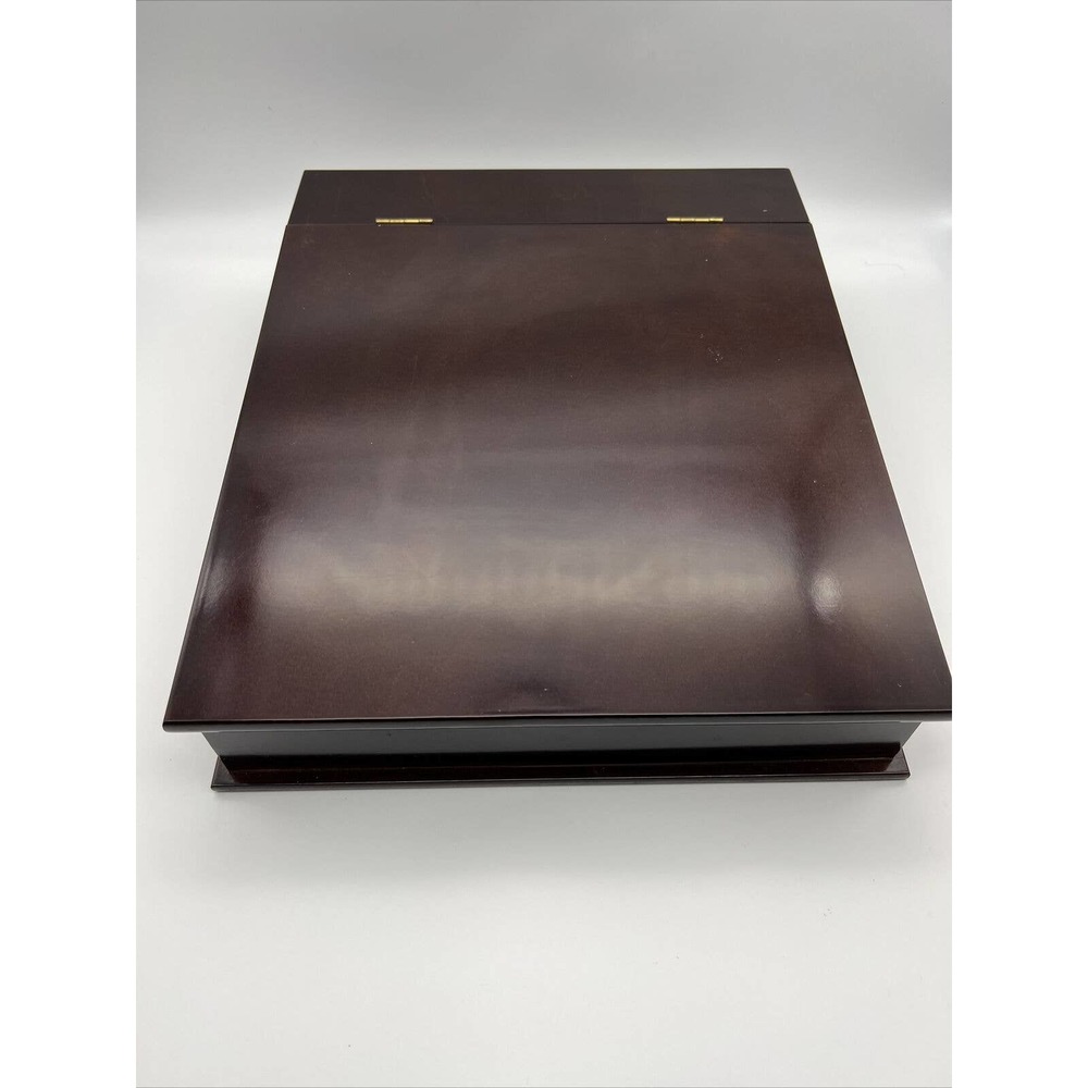 Bombay Company Solid Cherry Wood Vintage Lap Writing Desk Organizer Dresser Tray